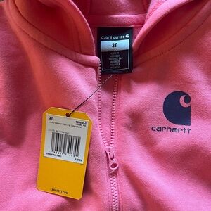 Carhartt Kids Pink Zip-Up Hoodie